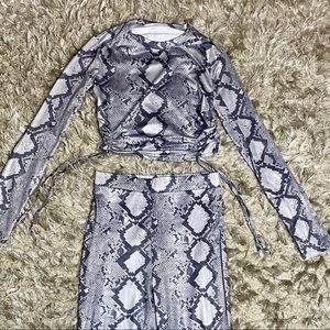 Snake skin two piece